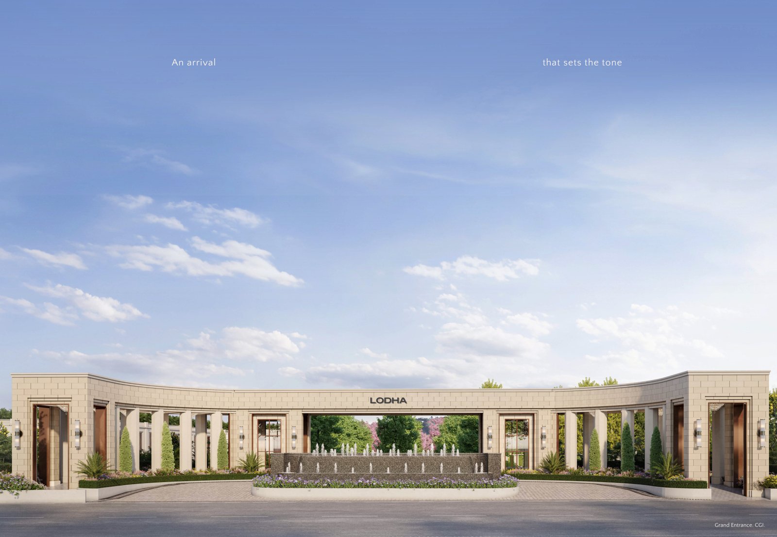 Grand entrance of Beaumont Estate